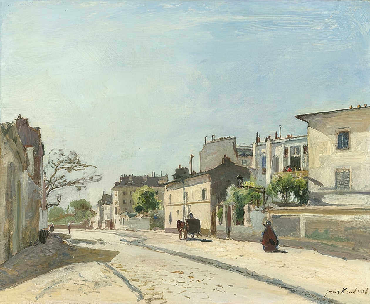 Rue Notre-Dame, París. 1866 de Johan Barthold Jongkind