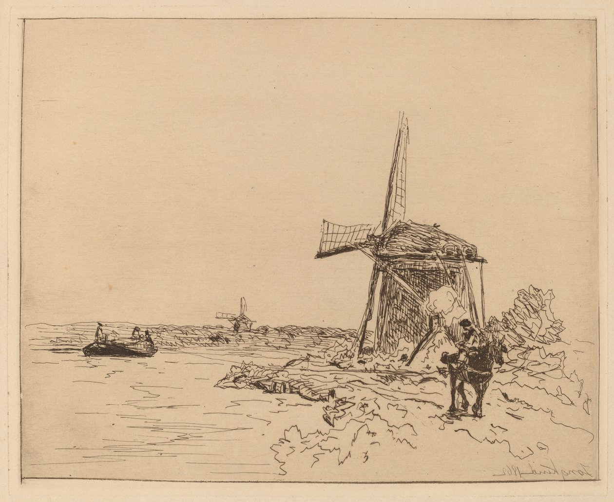 El camino de sirga de Johan Barthold Jongkind