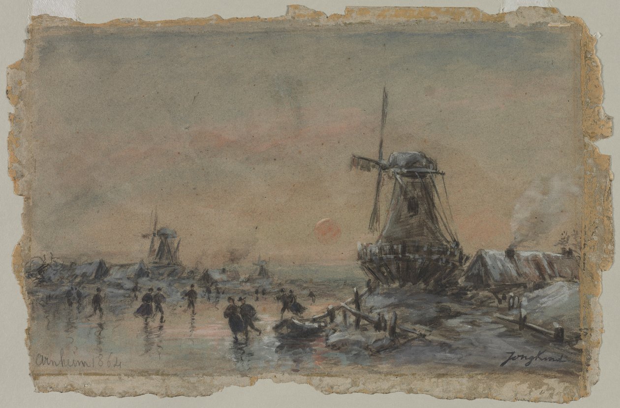 Vista de Arnheim, 1864 de Johan Barthold Jongkind