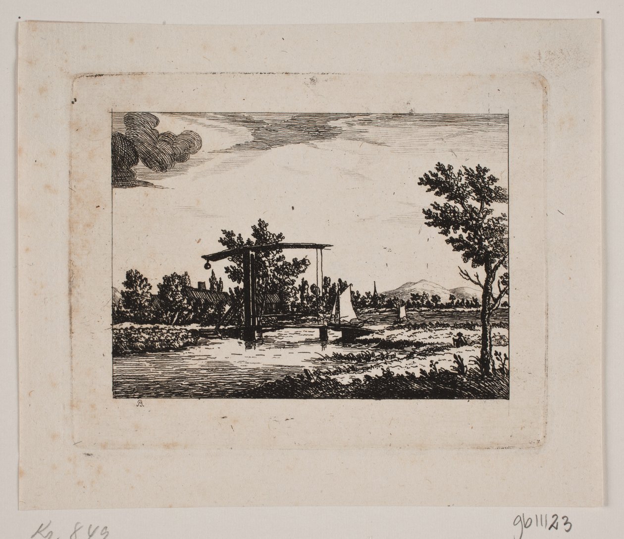 Paisaje con puente levadizo de Johan Bülow