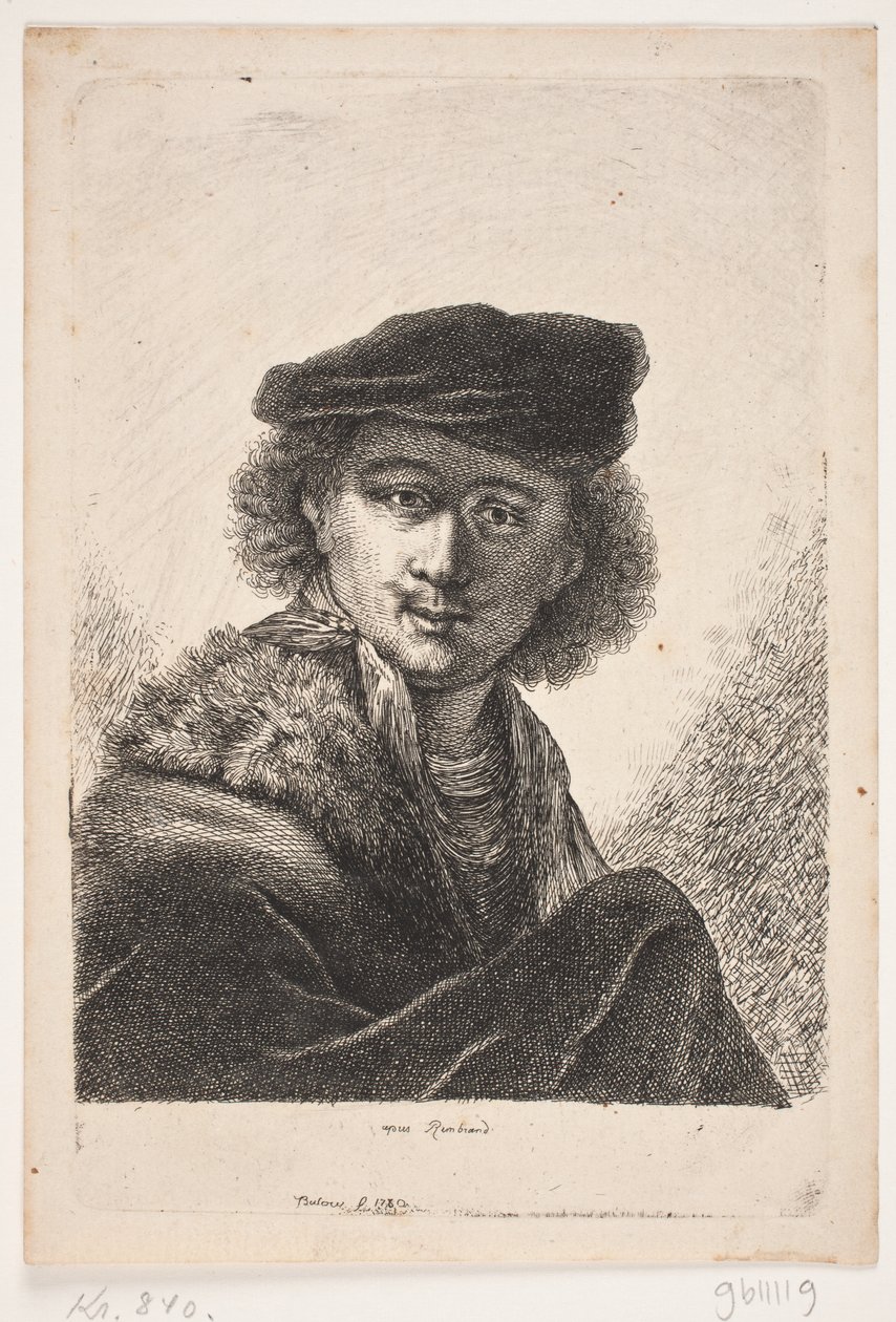 Rembrandt, retrato de busto de Johan Bülow