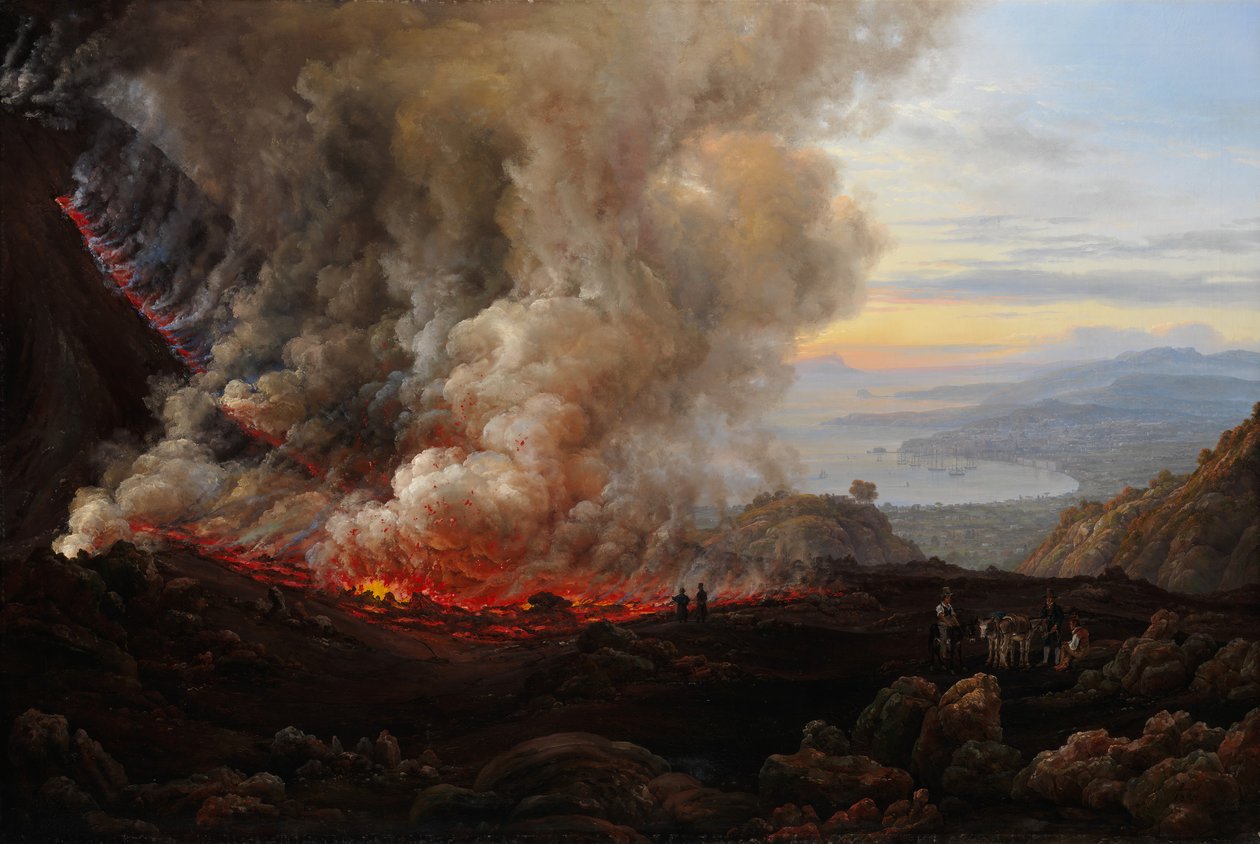 Una erupción del Vesubio de Johan Christian Dahl