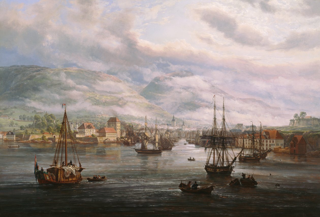 Bahía de Bergen de Johan Christian Dahl