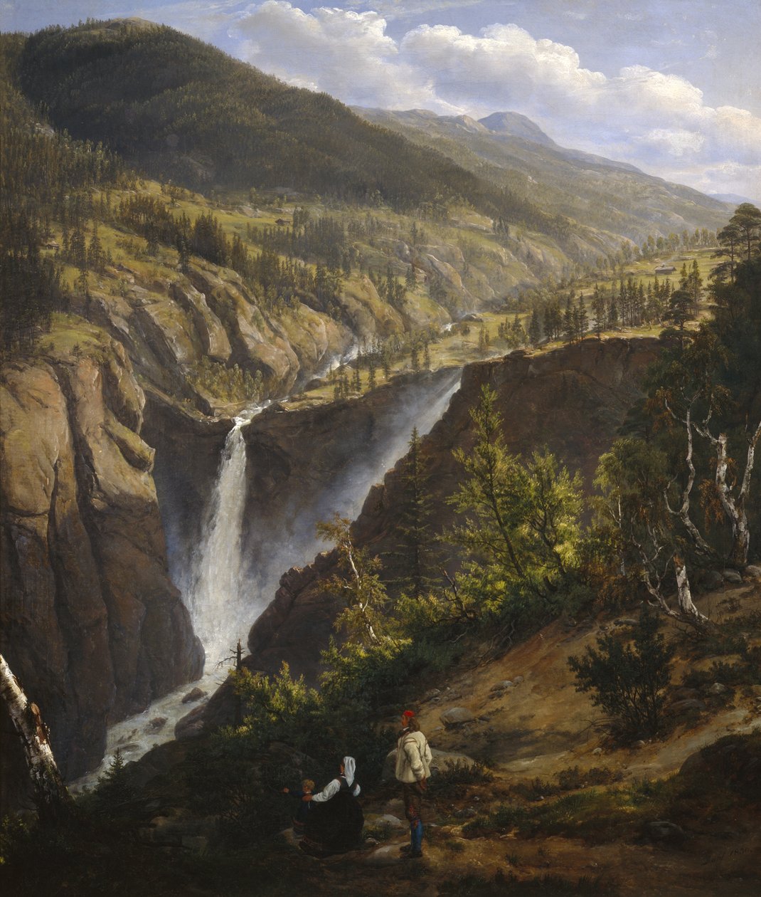 Cascada de Rjukan de Johan Christian Dahl
