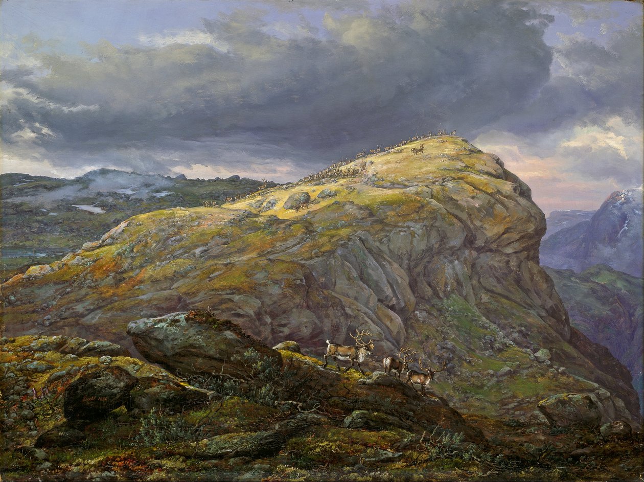 Stugunøset en Filefjell de Johan Christian Dahl