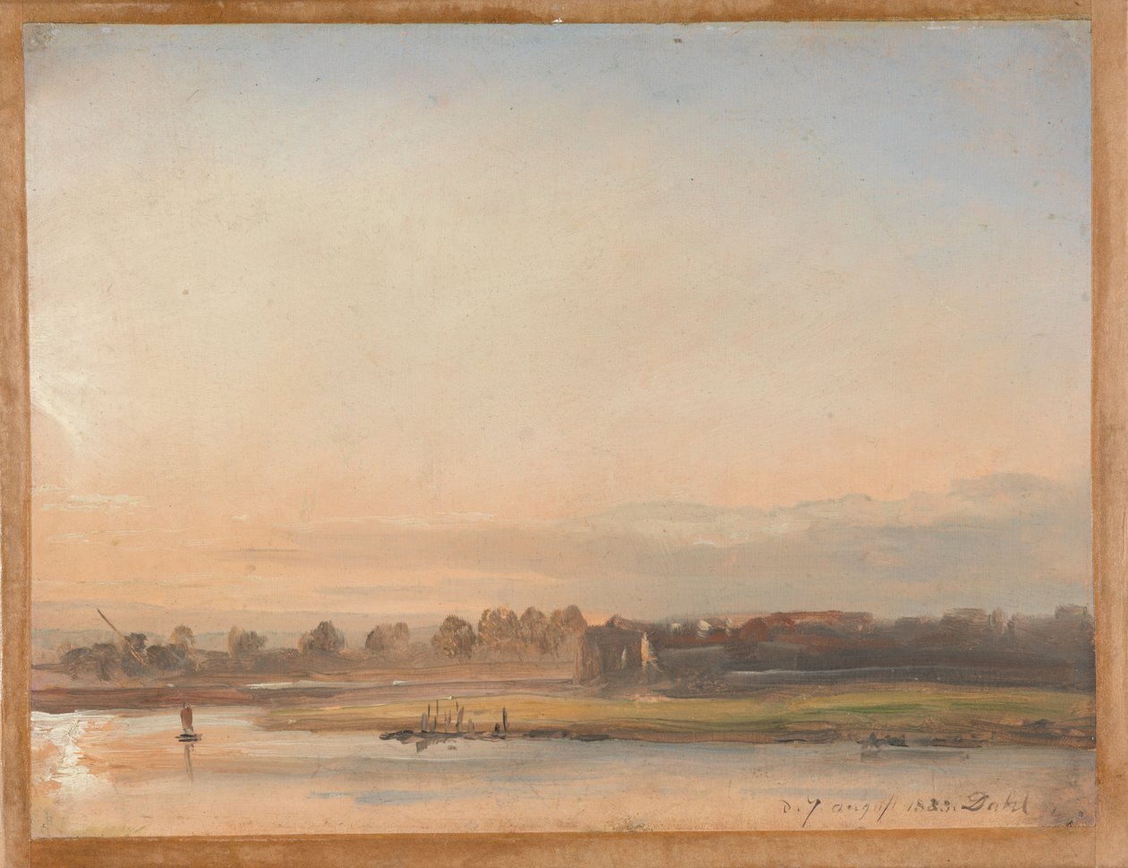Vista del Elba de Johan Christian Dahl