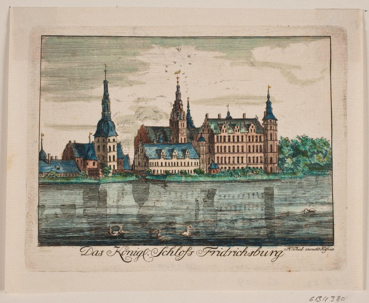 Castillo de Frederiksborg de Johan Herman Thiele
