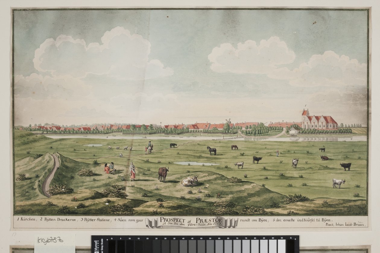 Prospecto de Præstø de Johan Jacob Bruun
