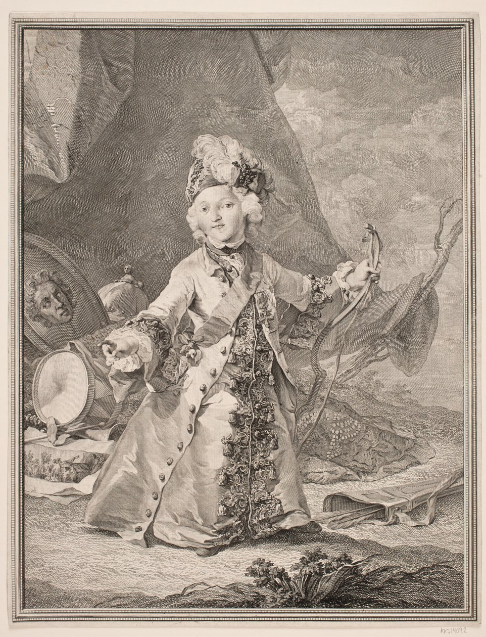 Christian VII de niño de Johan Martin Preisler