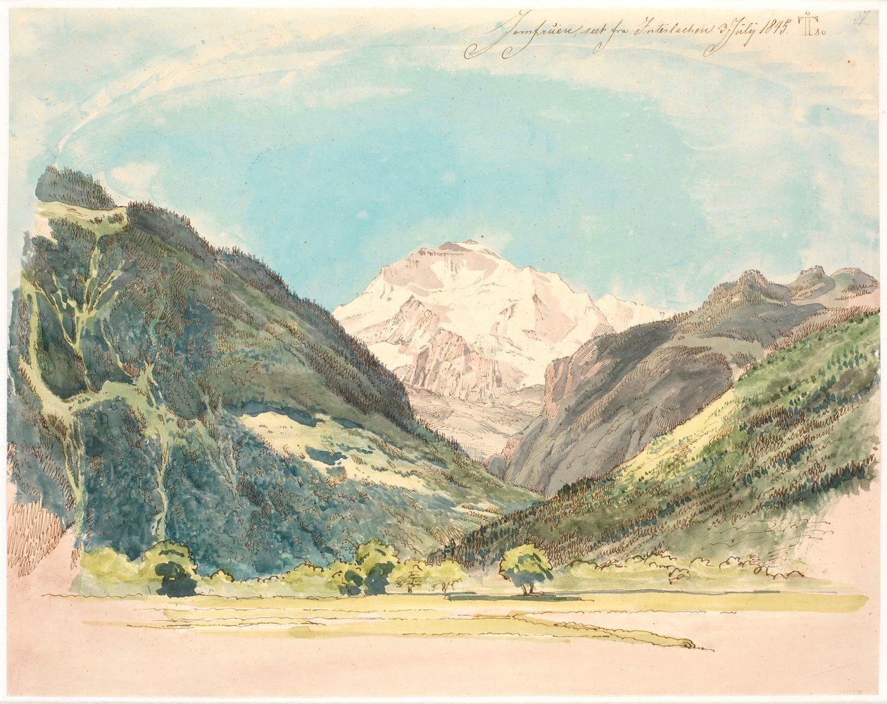 Paisaje alpino de Johan Thomas Lundbye