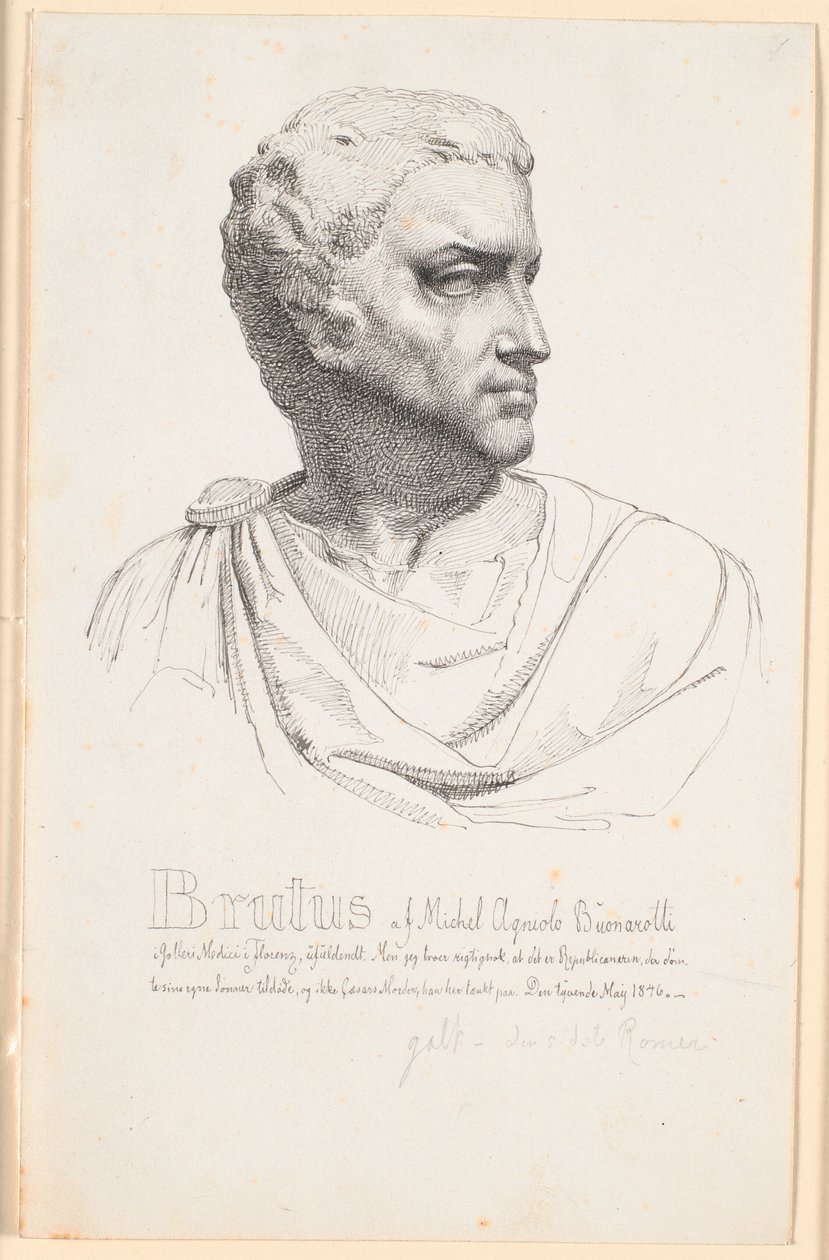 Cabeza de Bruto de Johan Thomas Lundbye