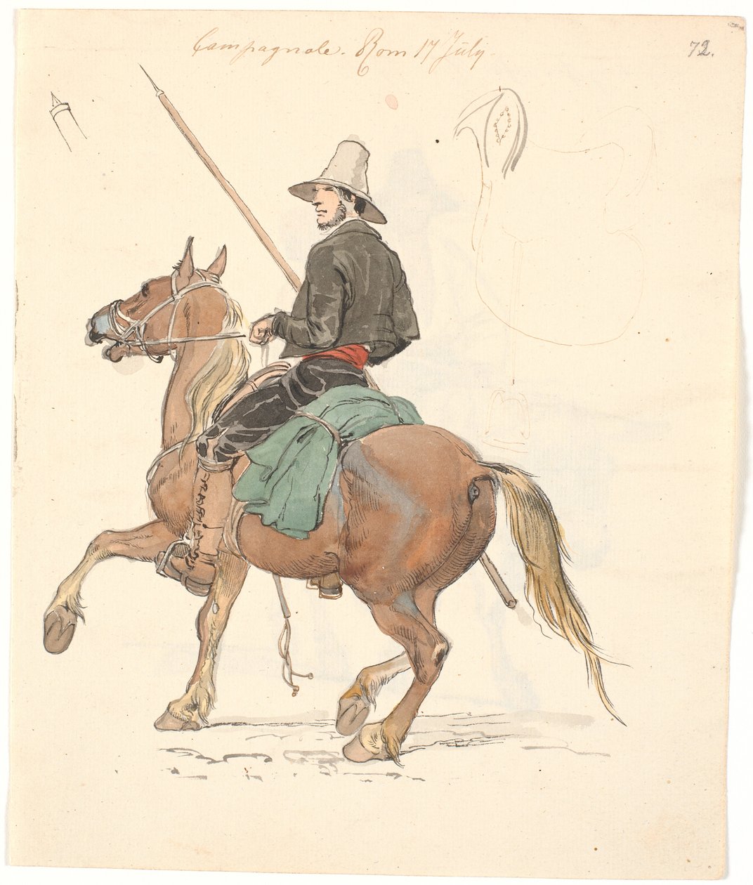 Campagnole a caballo de Johan Thomas Lundbye