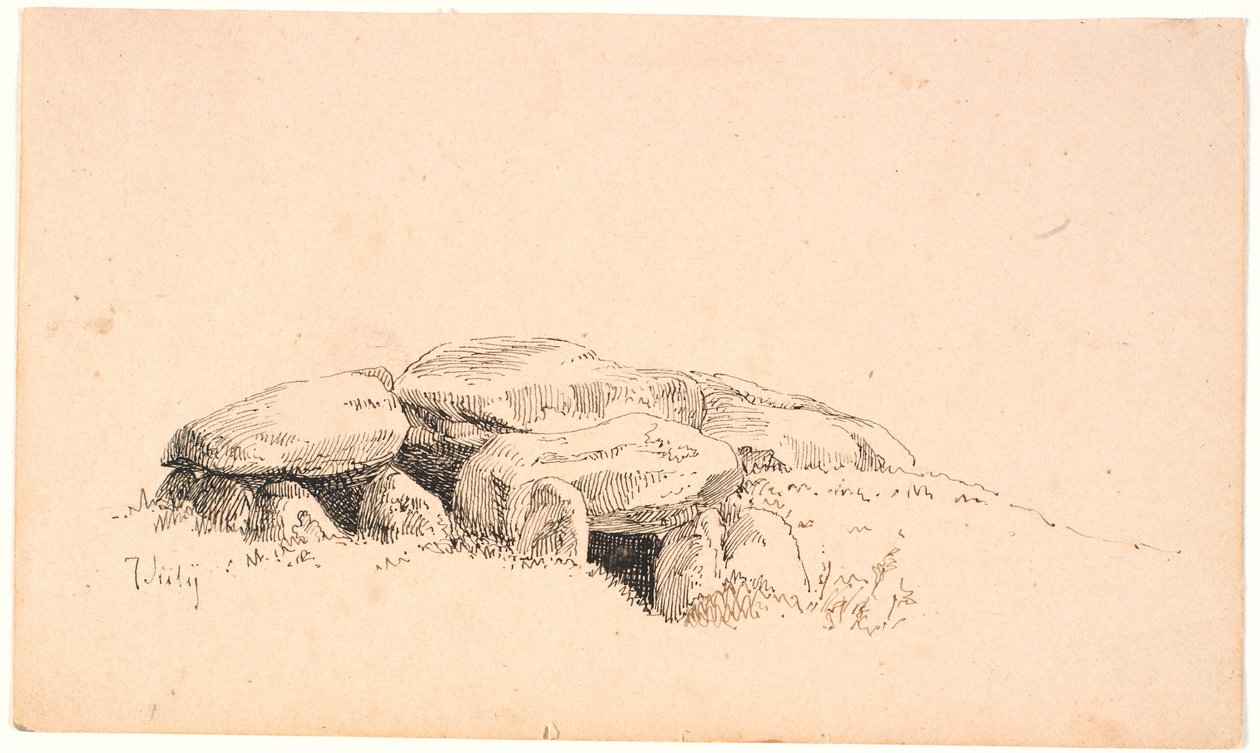Un dolmen largo de Johan Thomas Lundbye