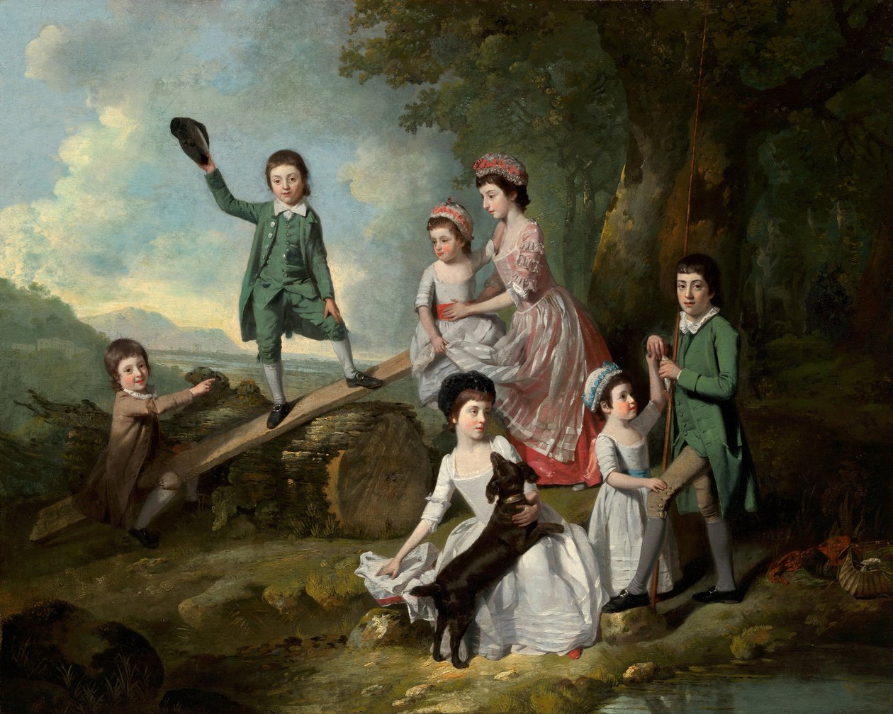 Los niños Lavie, c. 1770 de Johan Zoffany