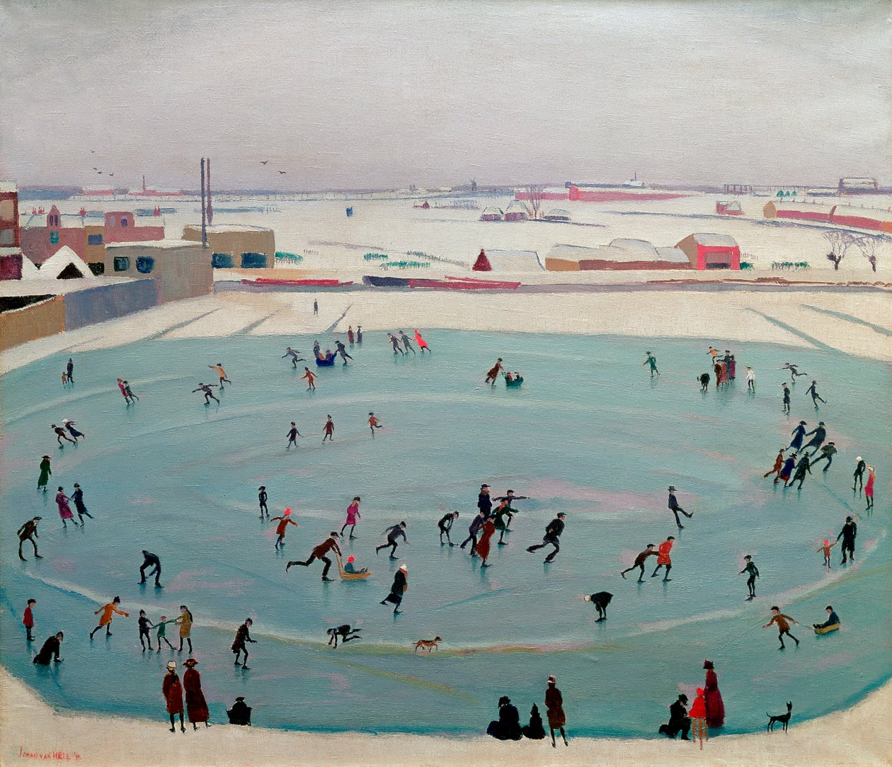 Patinadores (Skaters) de Johan van Hell