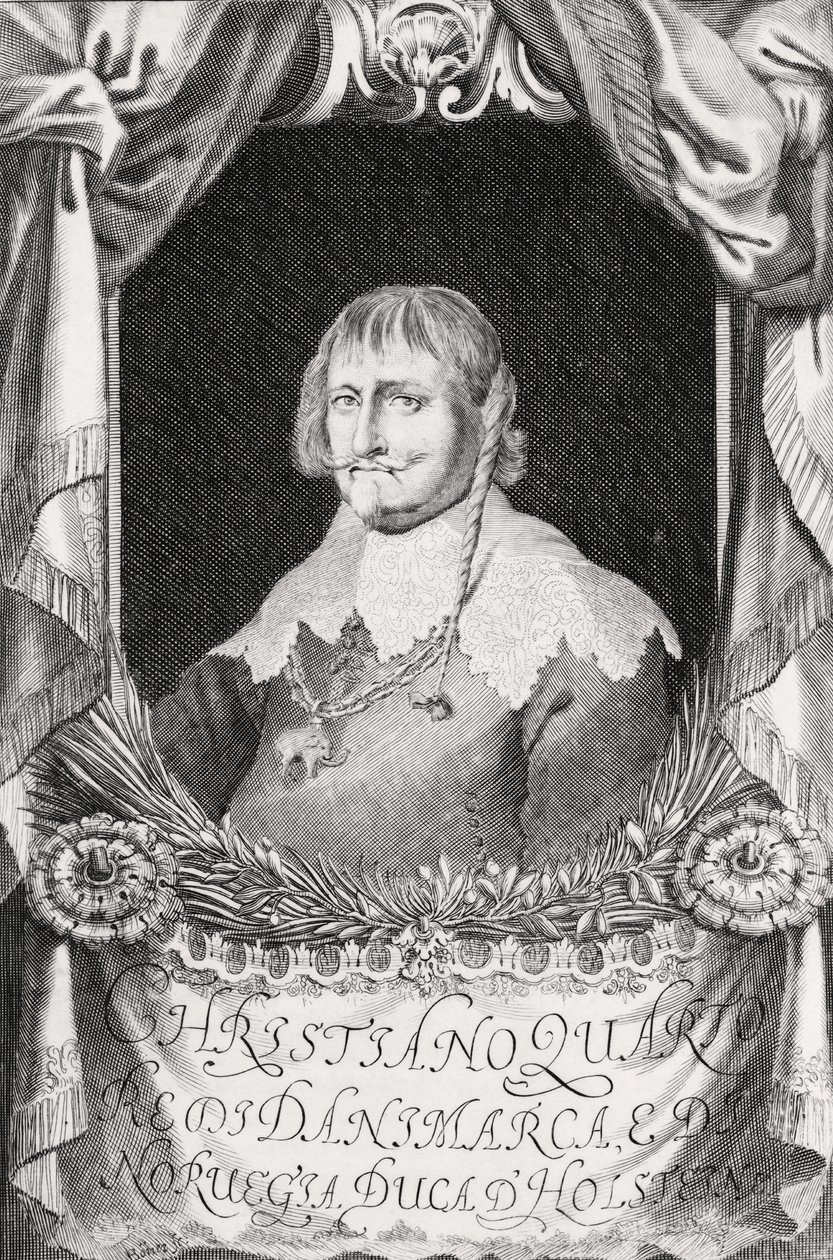 Cristián IV de Dinamarca de Johann Alexander Boener
