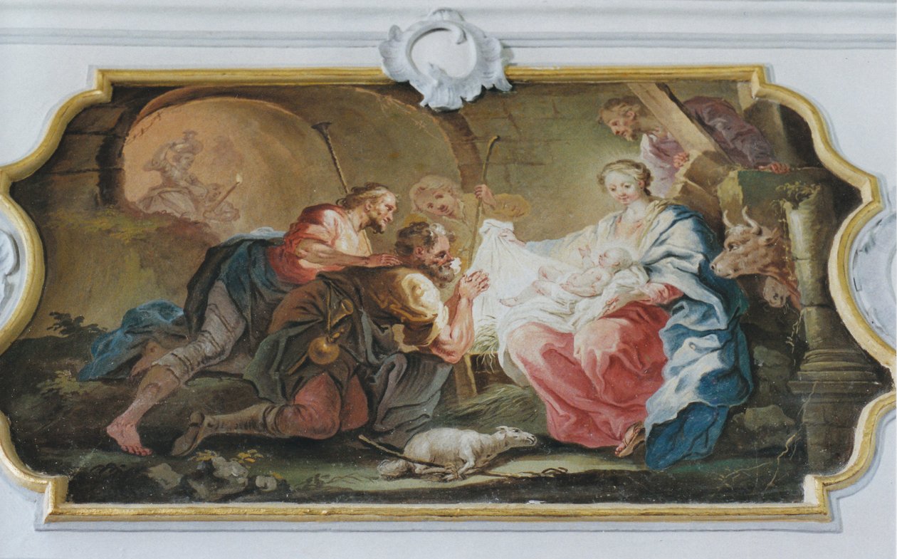 Adoración de los pastores de Johann Baptist Enderle