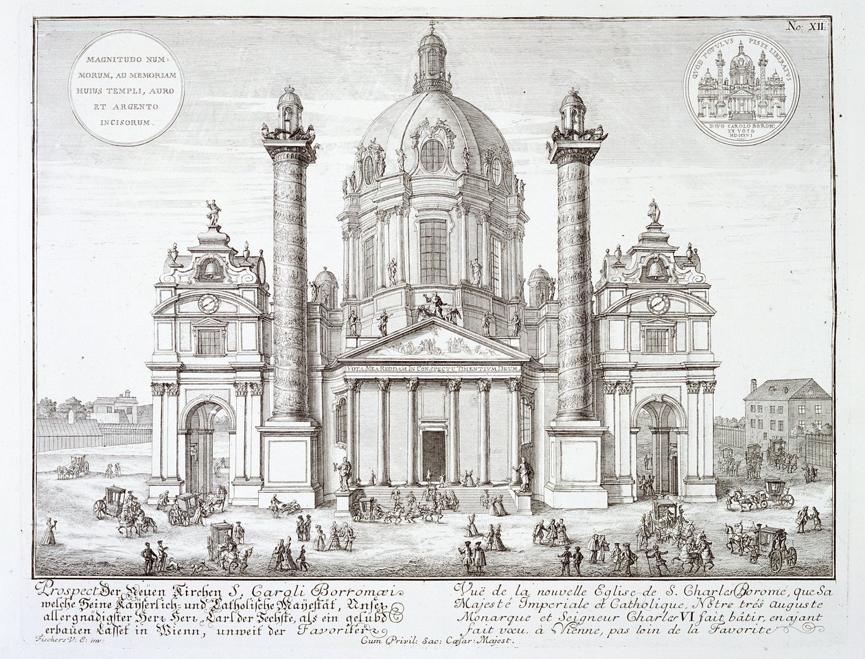Iglesia de San Carlos Borromeo (1538-84), Viena, de 