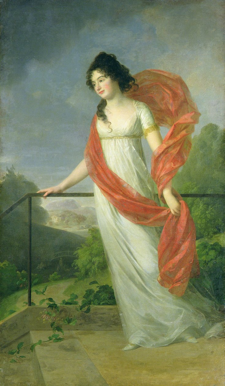 Retrato de la condesa Theresia Fries (1779-1819), 1801 de Johann Friedrich August Tischbein
