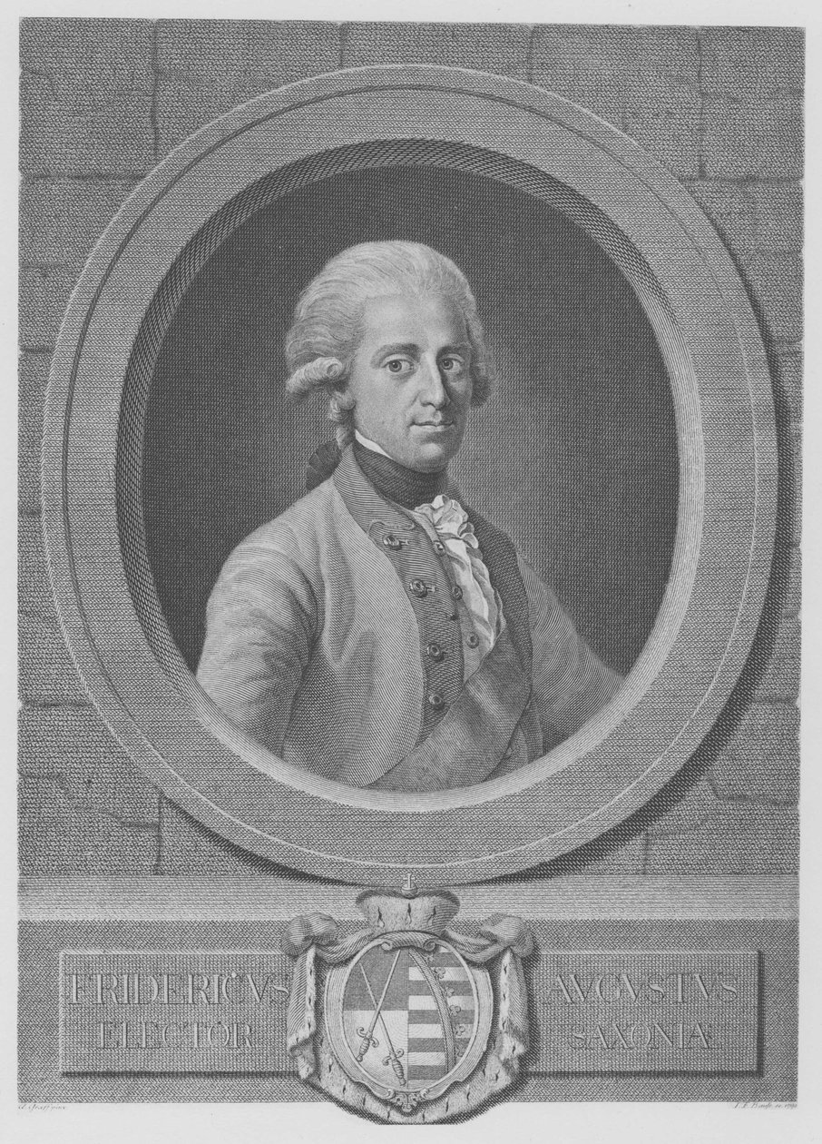 Rey Friedrich August el Justo de Johann Friedrich Bause