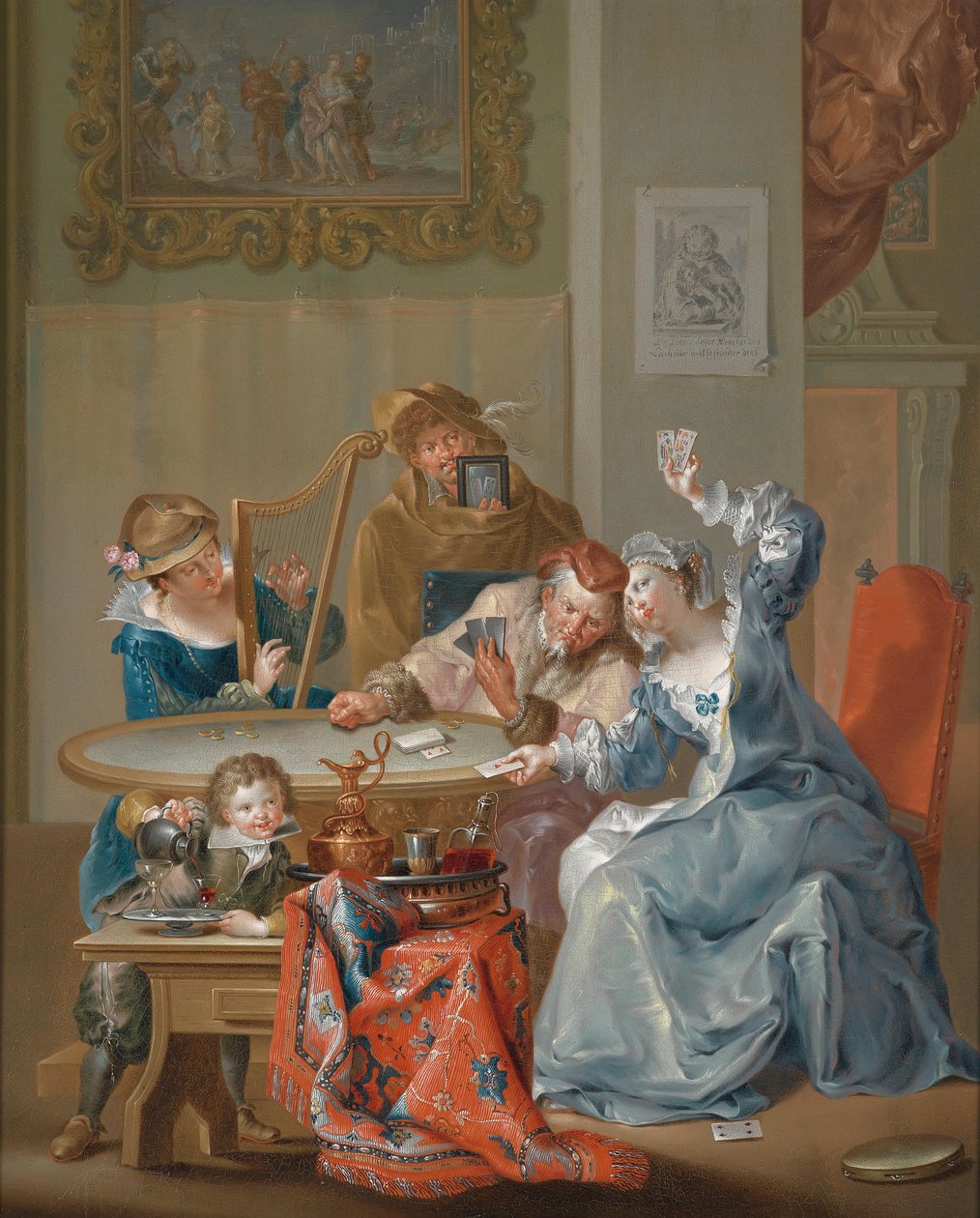El juego de cartas de Johann Georg Platzer