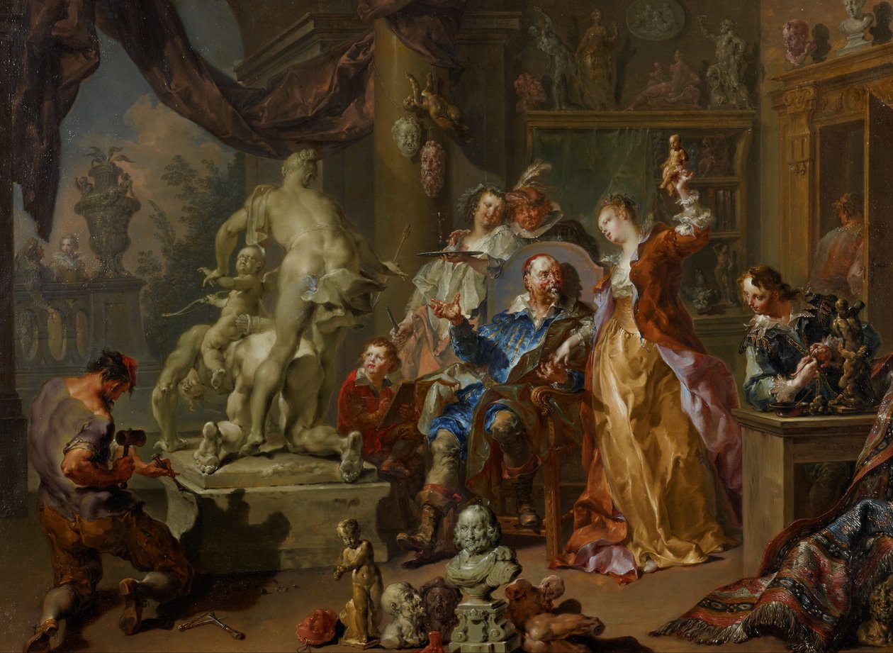 El estudio del escultor de Johann Georg Platzer