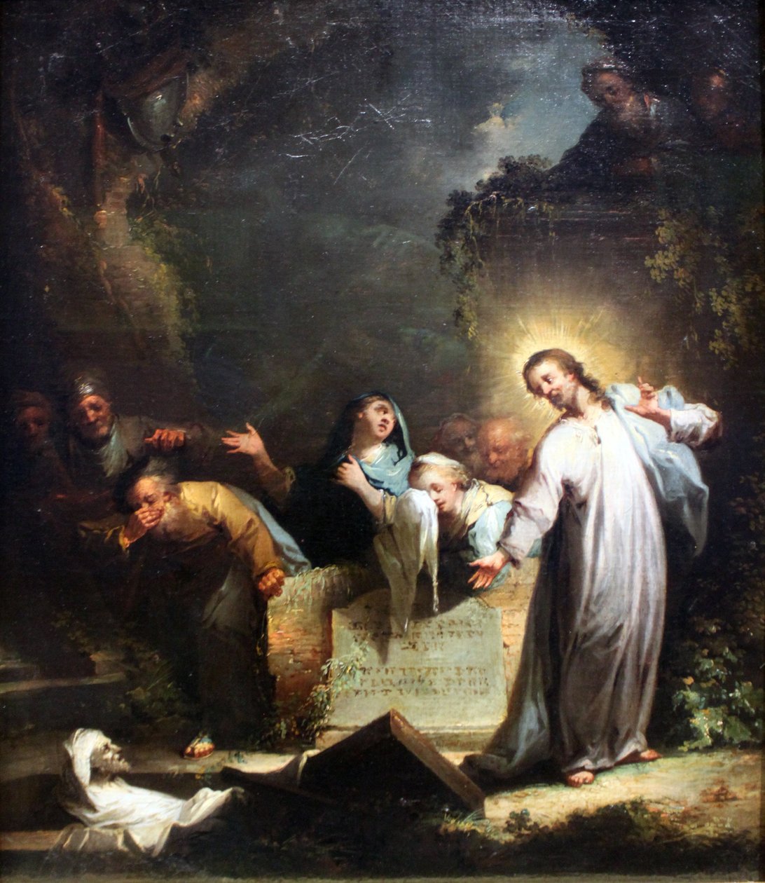 La resurrección de Lázaro de Johann Georg Trautmann