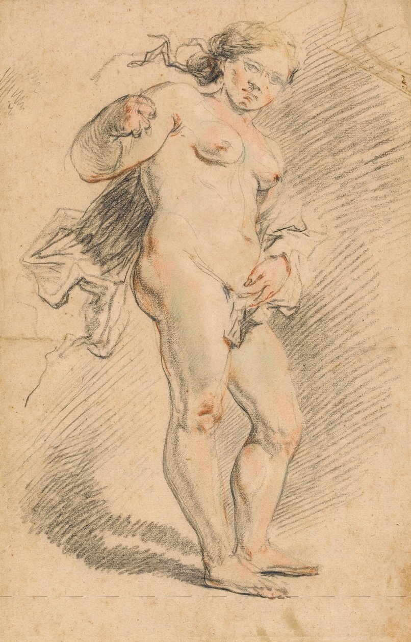 Mujer desnuda de pie de Johann Liss