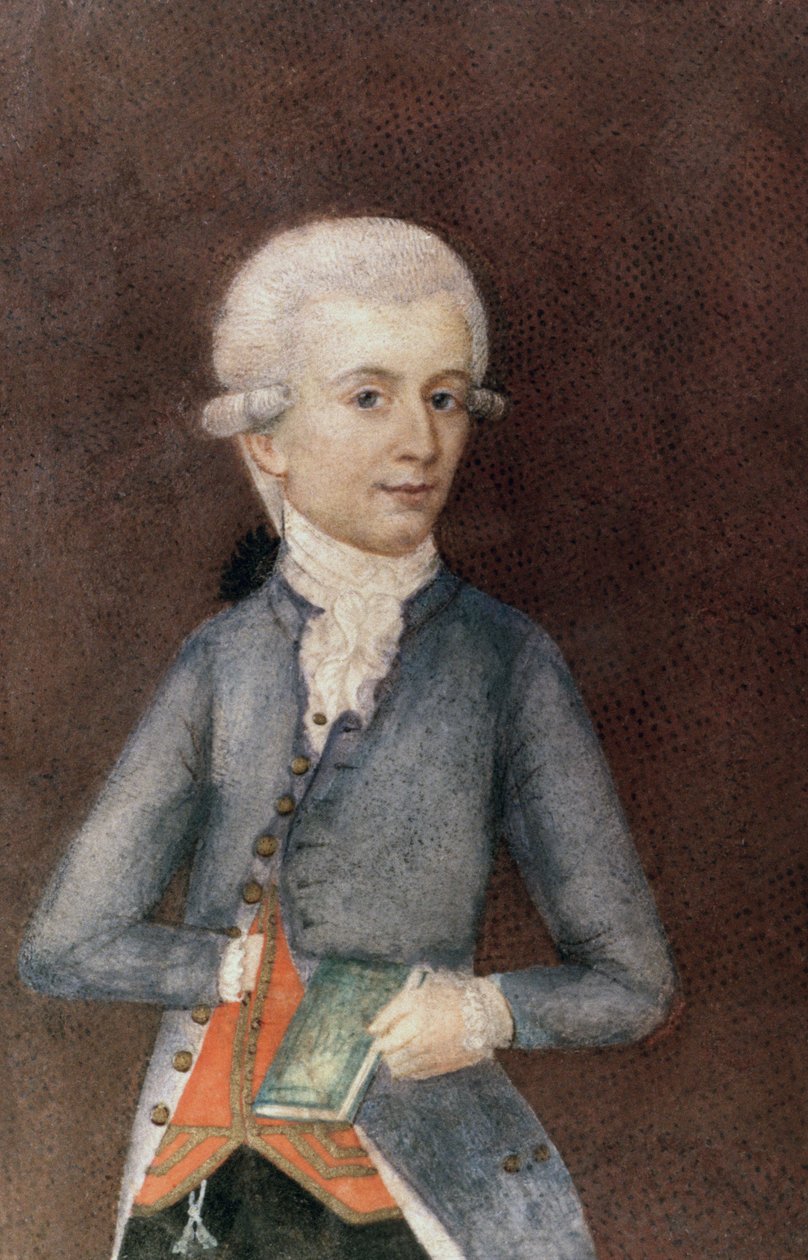 Wolfgang Amadeus Mozart, c.1780 de Johann Nepomuk della Croce