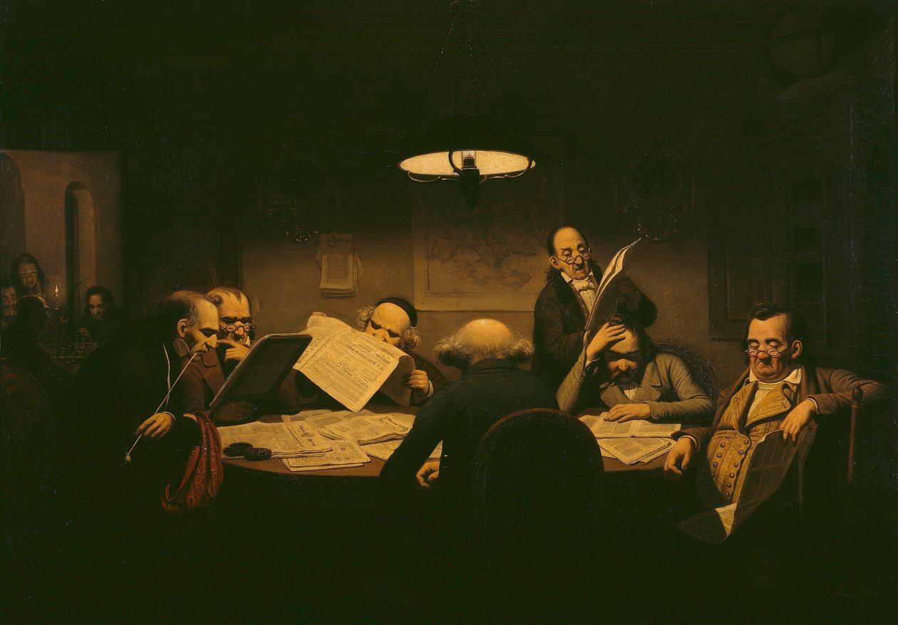 El gabinete de lectura de Johann Peter Hasenclever