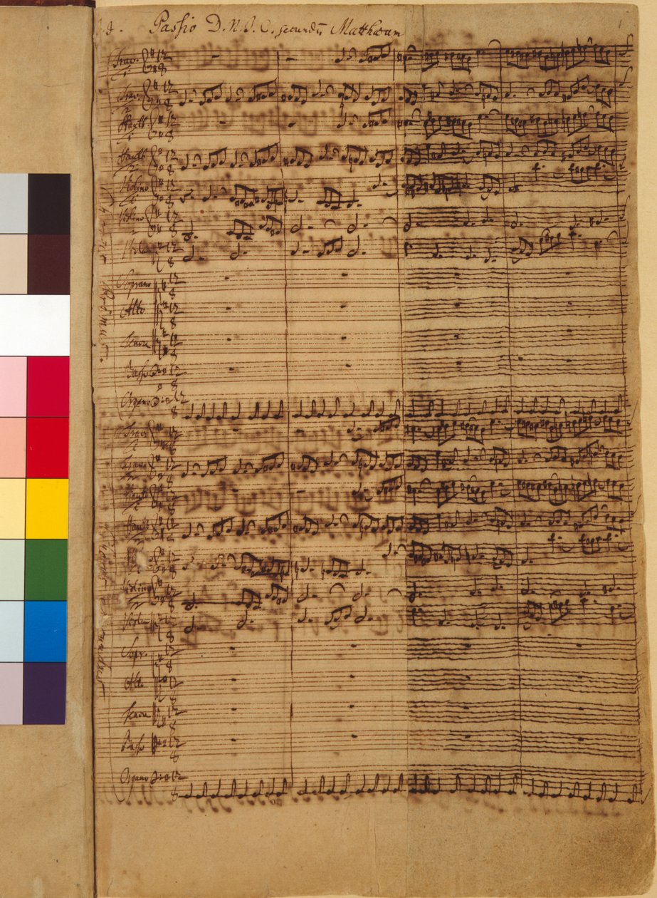 Passio Domini nostri J.C. secundum Evangelistam MATTHAEUM BWV 244, 1730s de Johann Sebastian Bach
