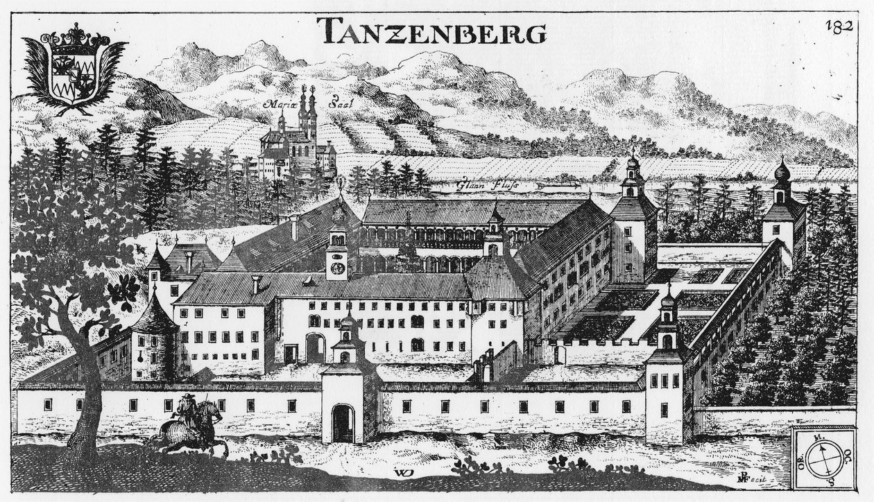 Castillo Tanzenberg en Sankt Veit an der Glan / Carintia / Austria / Unión Europea de Johann Weikhard von Valvasor