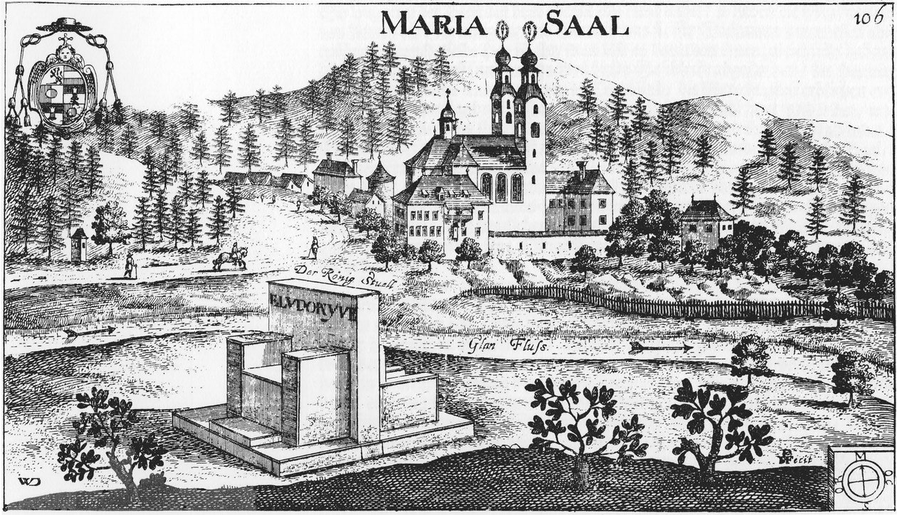 Castillo de Maria Saal en Maria Saal / Carintia / Austria / Unión Europea de Johann Weikhard von Valvasor
