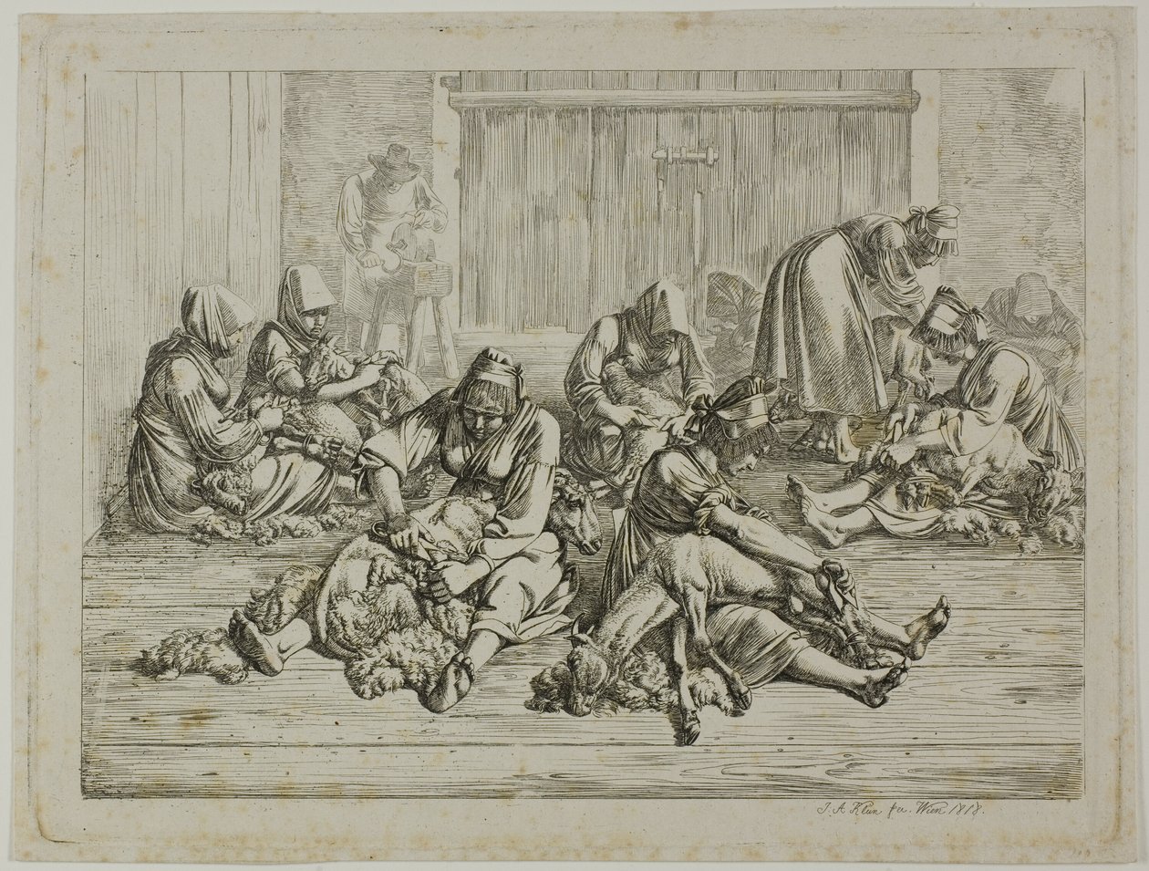 Esquila de ovejas de Johann Adam Klein