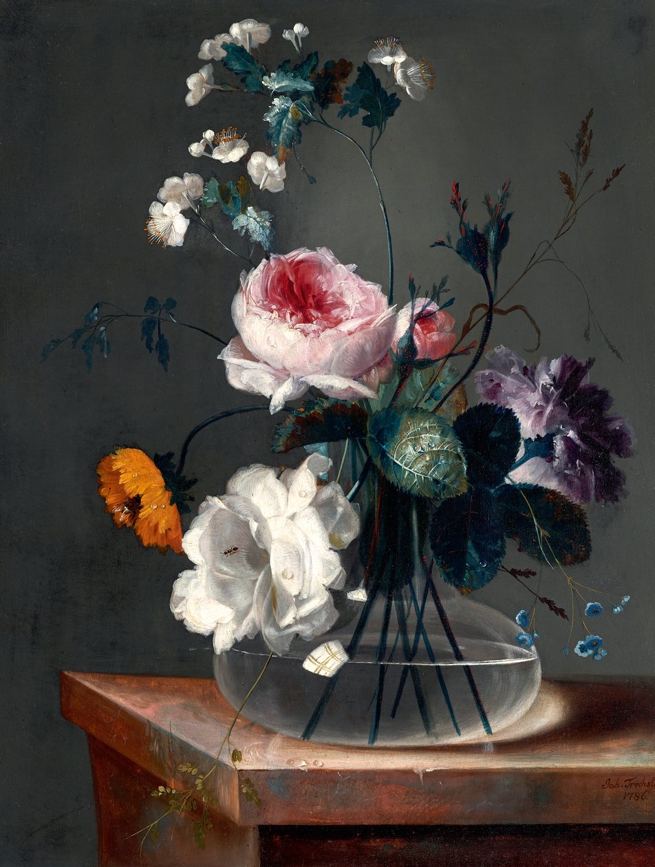bodegones de flores de Johann Baptist Drechsler