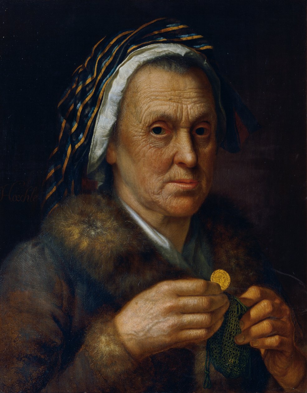 Anciana con un ducado de Johann Baptist Höchle