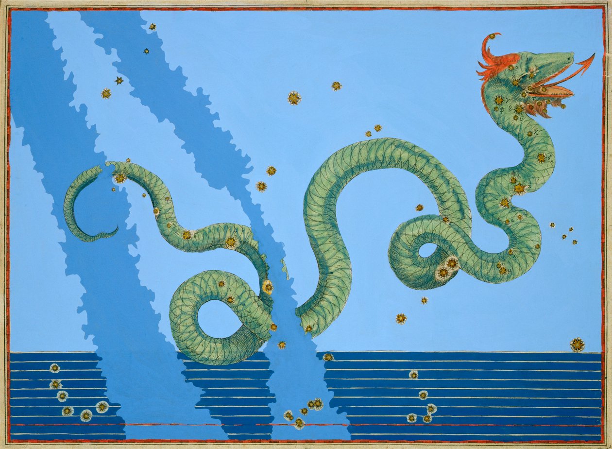 Constelación de Serpens, 1603 de Johann Bayer