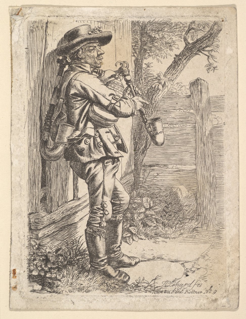 El gaitero de Johann Christian Erhard