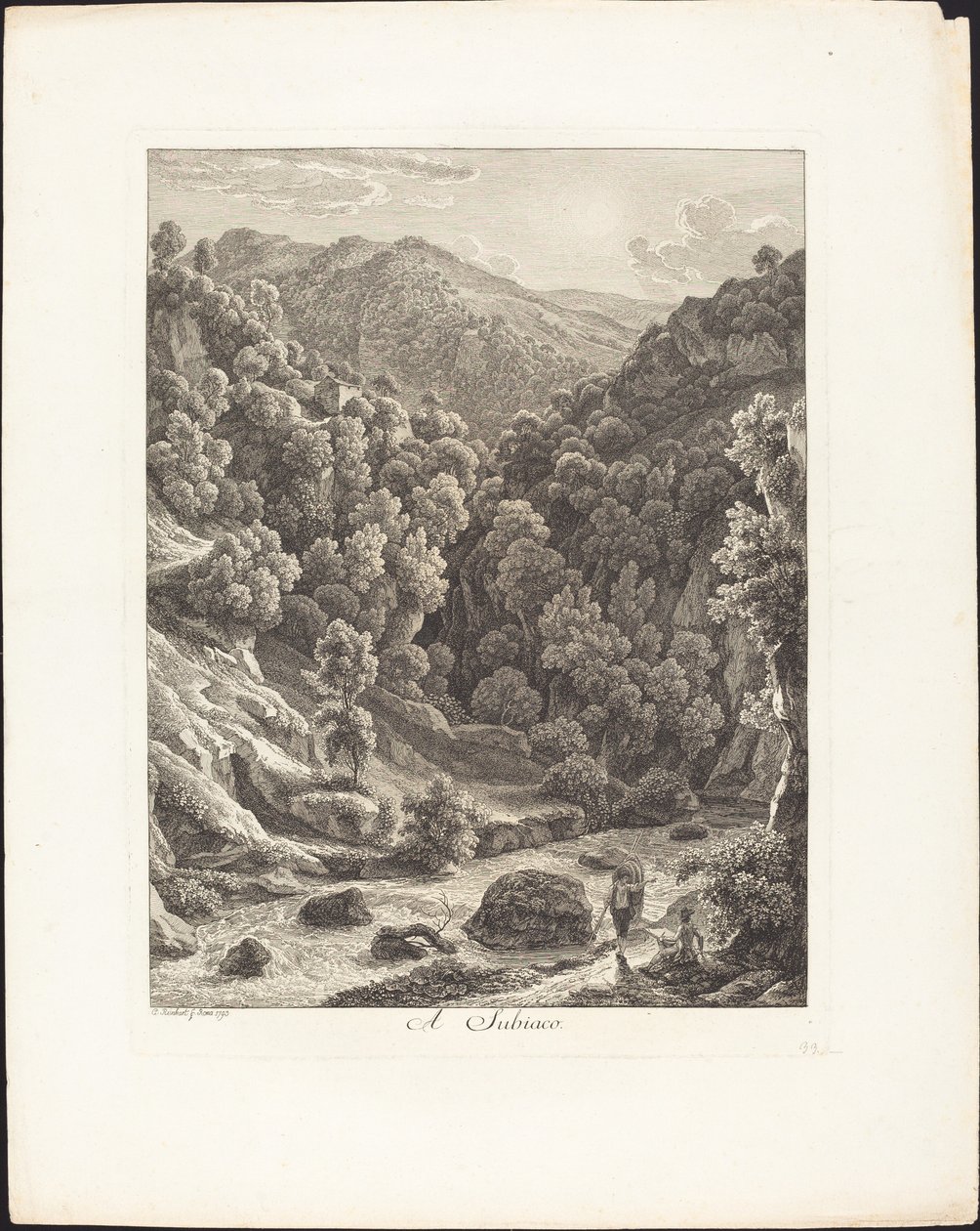 En Subiaco de Johann Christian Reinhart