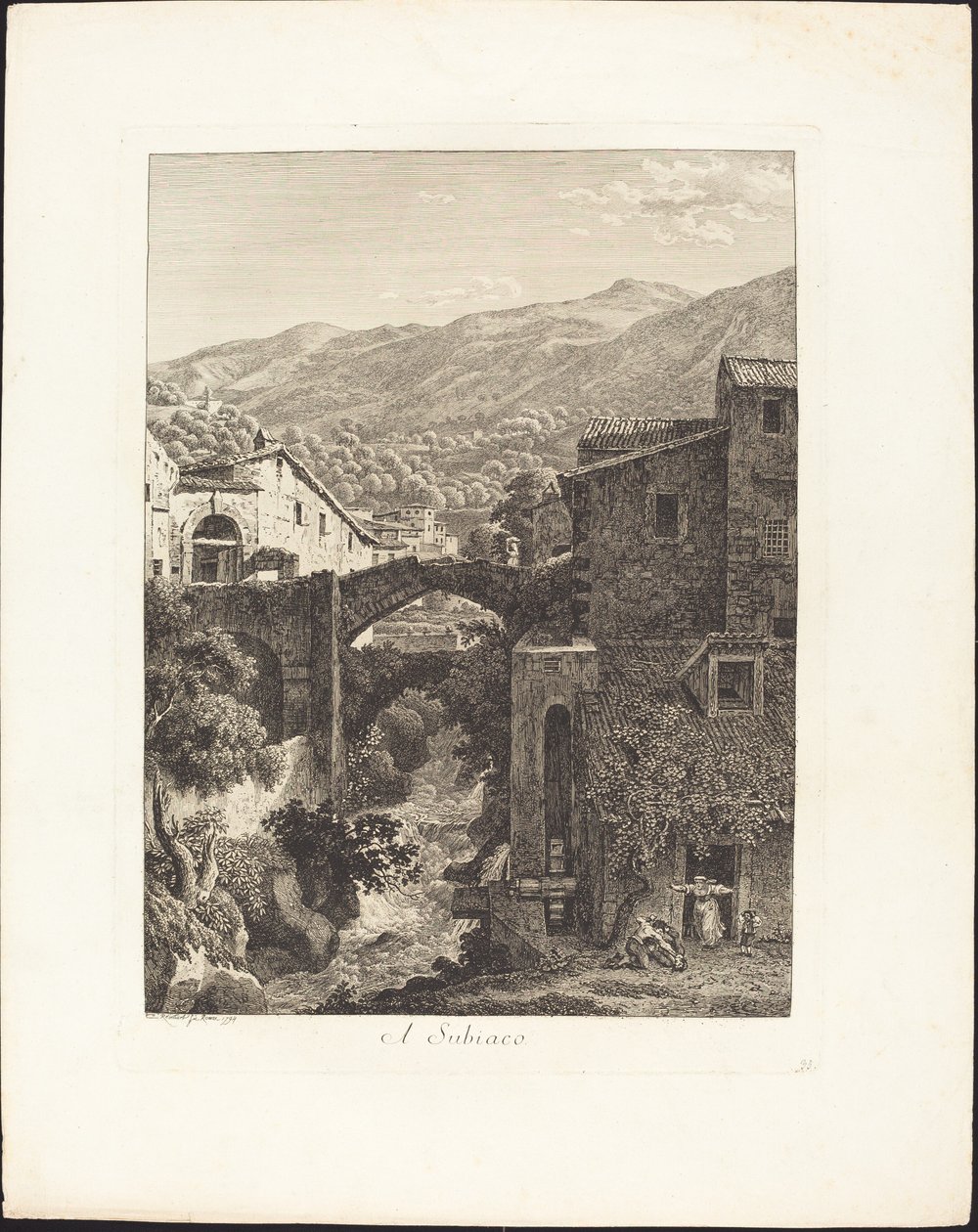 En Subiaco de Johann Christian Reinhart