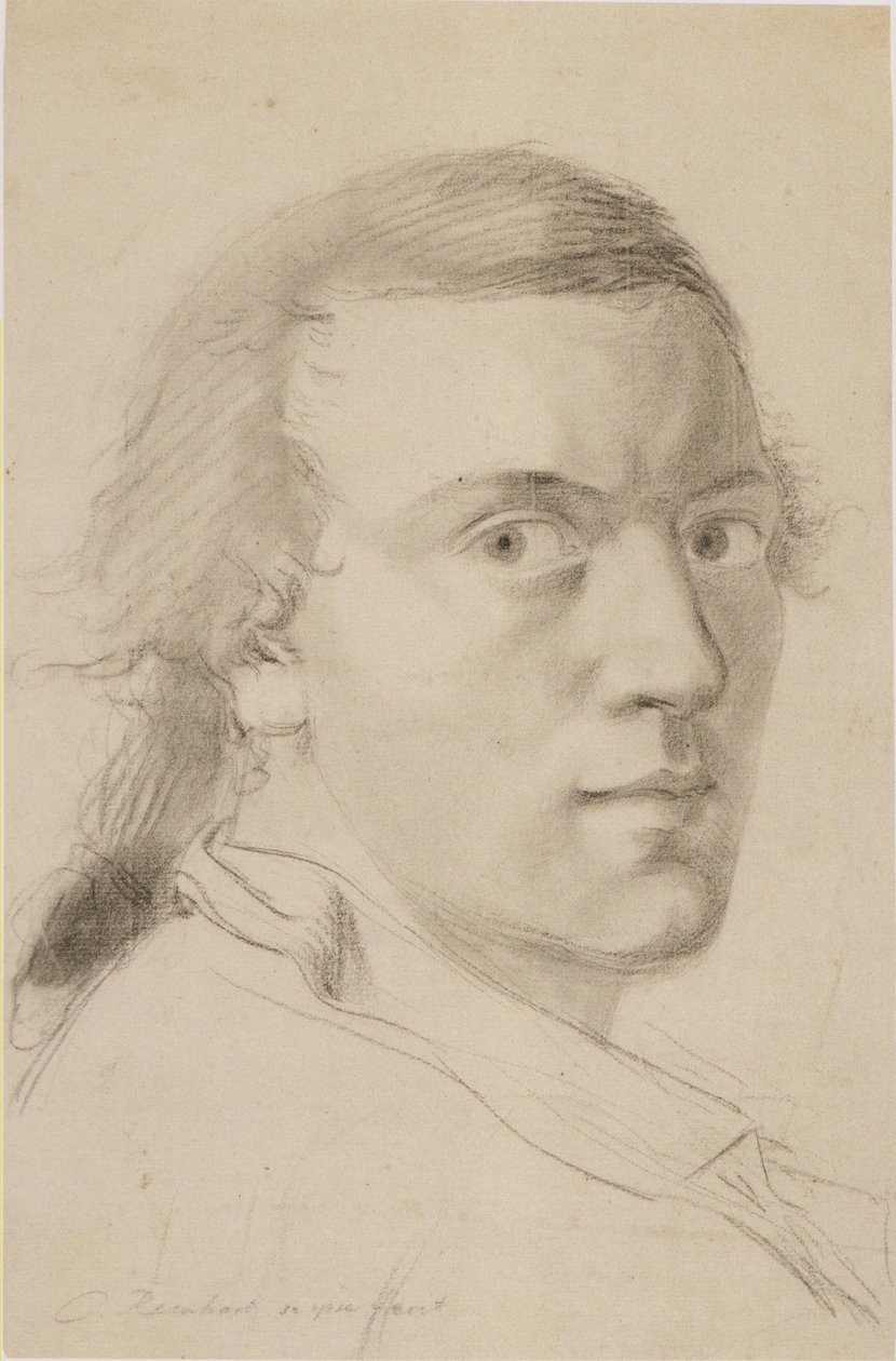 J C Reinhart Autorretrato 1786 de Johann Christian Reinhart
