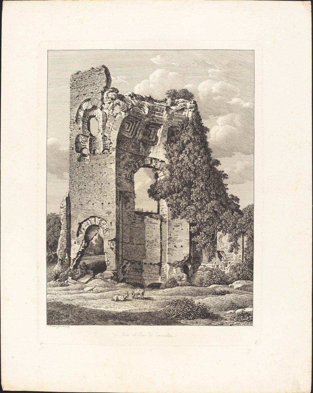 Cerca del Circo de Caracalla de Johann Christian Reinhart