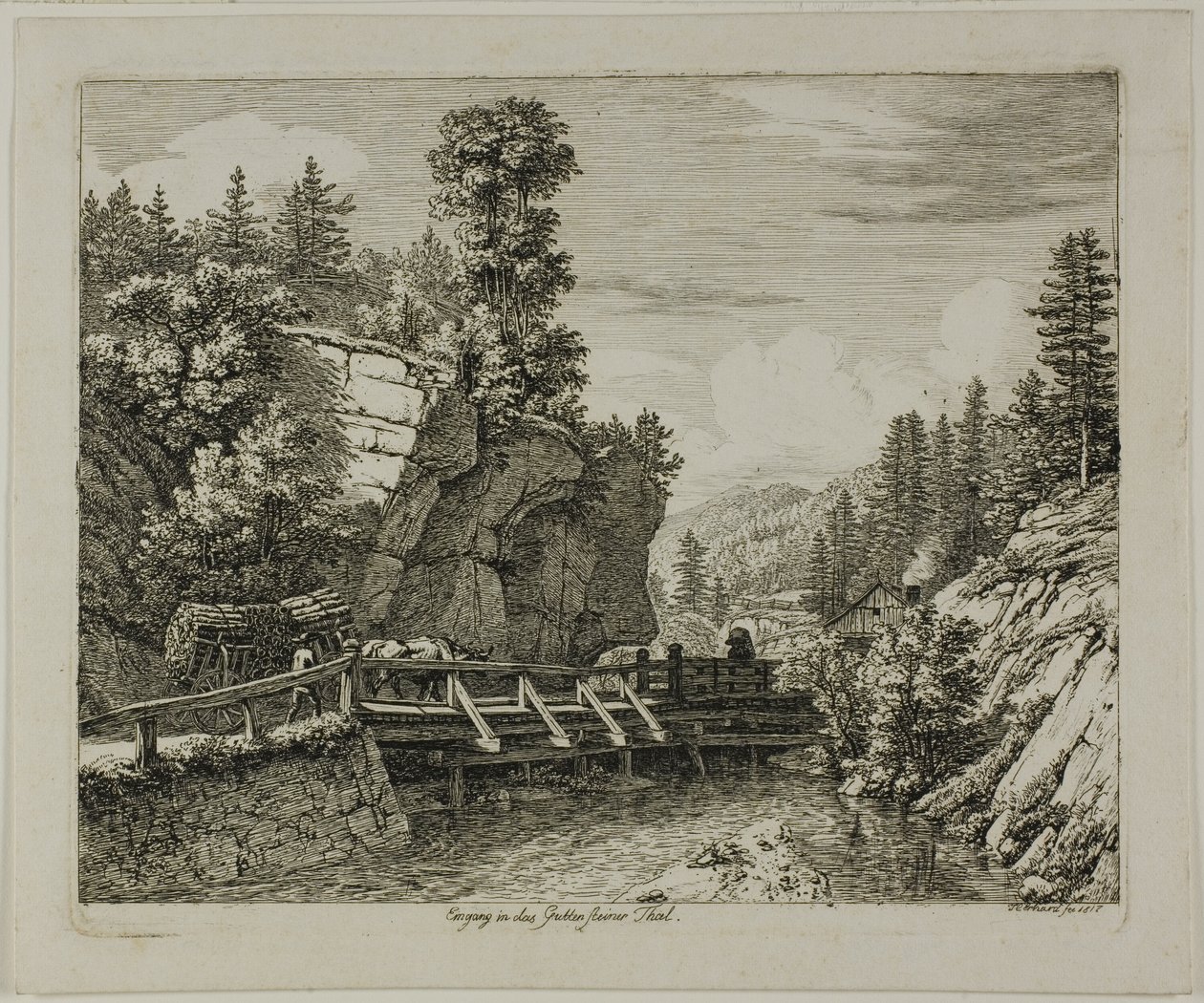 Entrada al valle de Guttensteiner de Johann Christoph Erhard