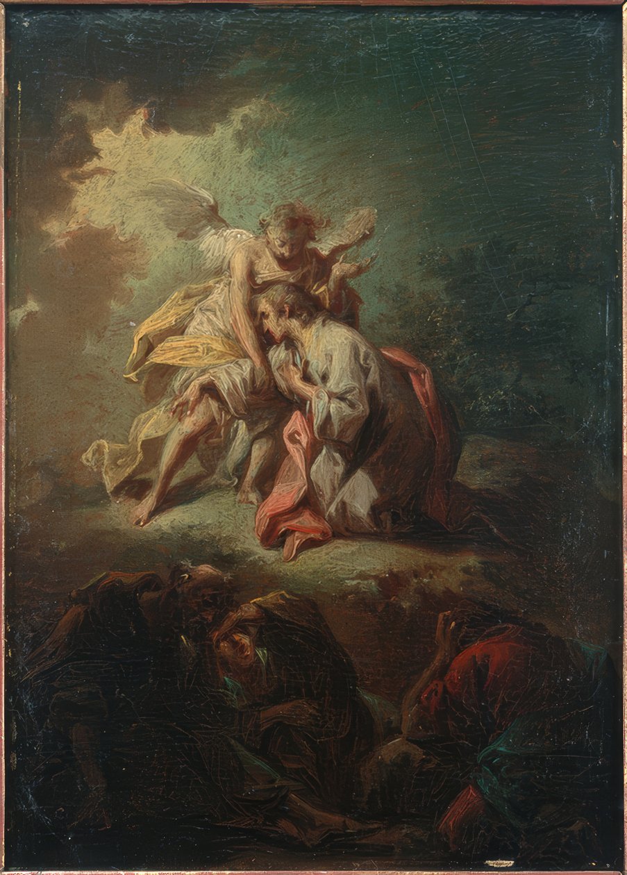 Cristo en el Monte de los Olivos de Johann Conrad Seekatz