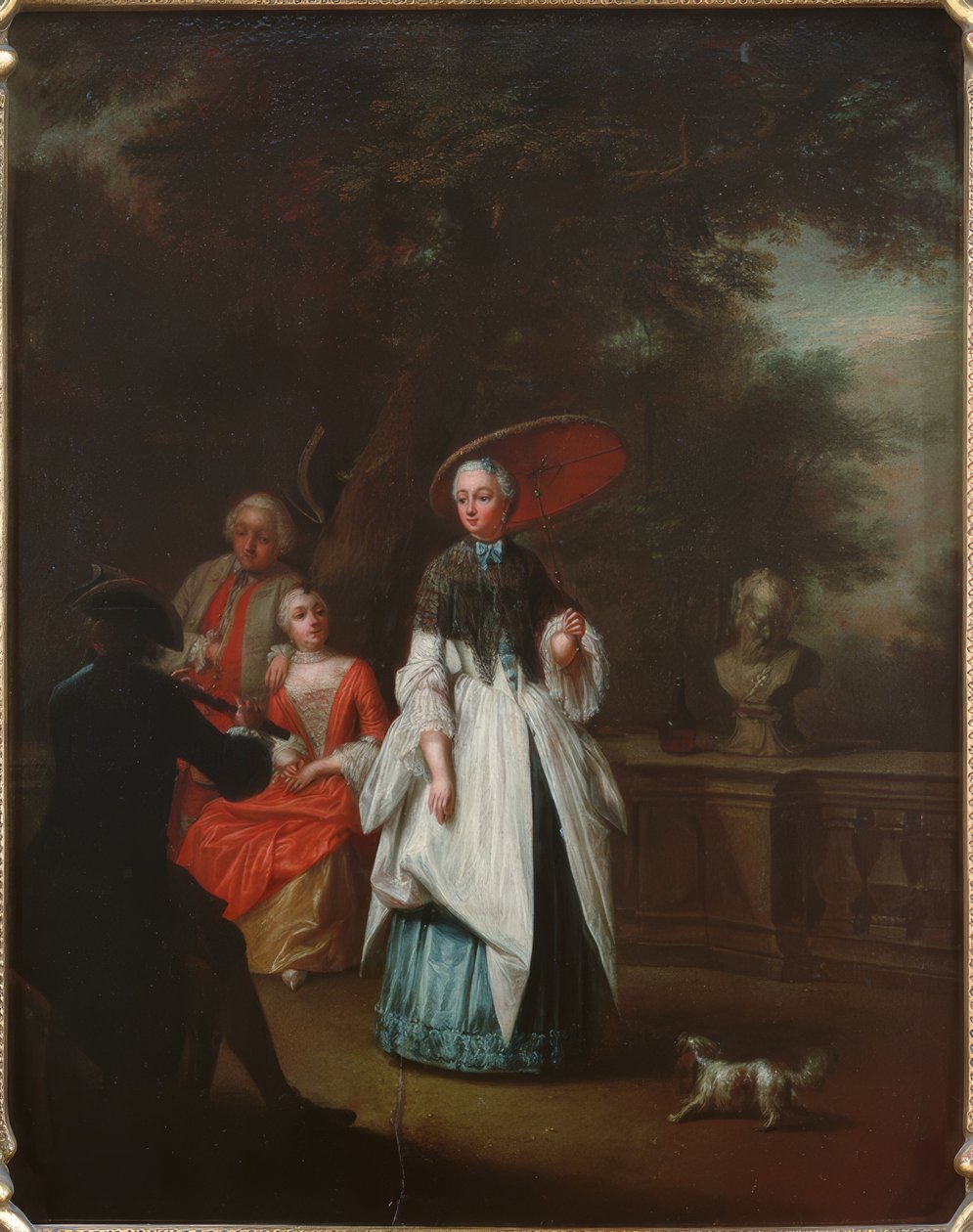 Escena en el parque de Johann Conrad Seekatz