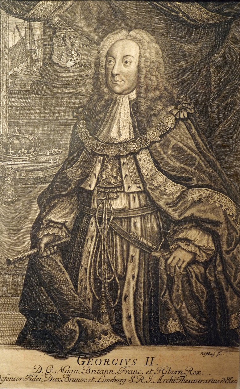 Jorge II (Gran Bretaña) Rosbach@Residenzmuseum Celle20160708 de Johann Friedrich Rosbach