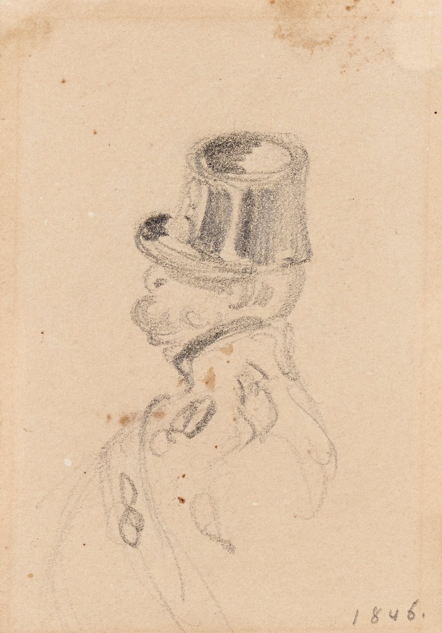 Bosquejo de soldado de Johann Friedrich Treml