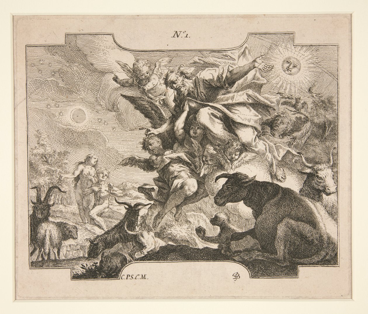 La creación (?) de Johann Georg Bergmuller