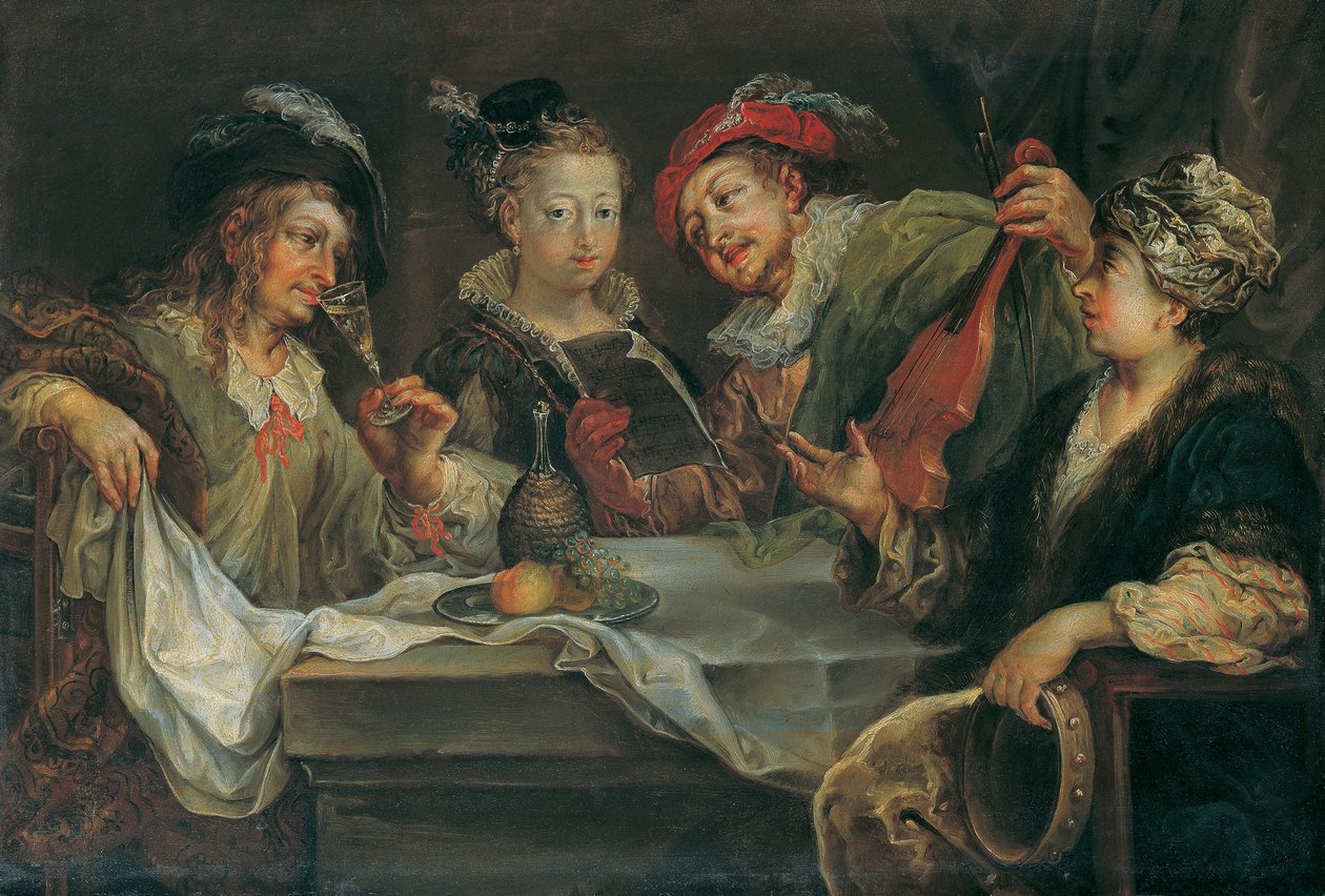 diversión después de la comida de Johann Georg Platzer