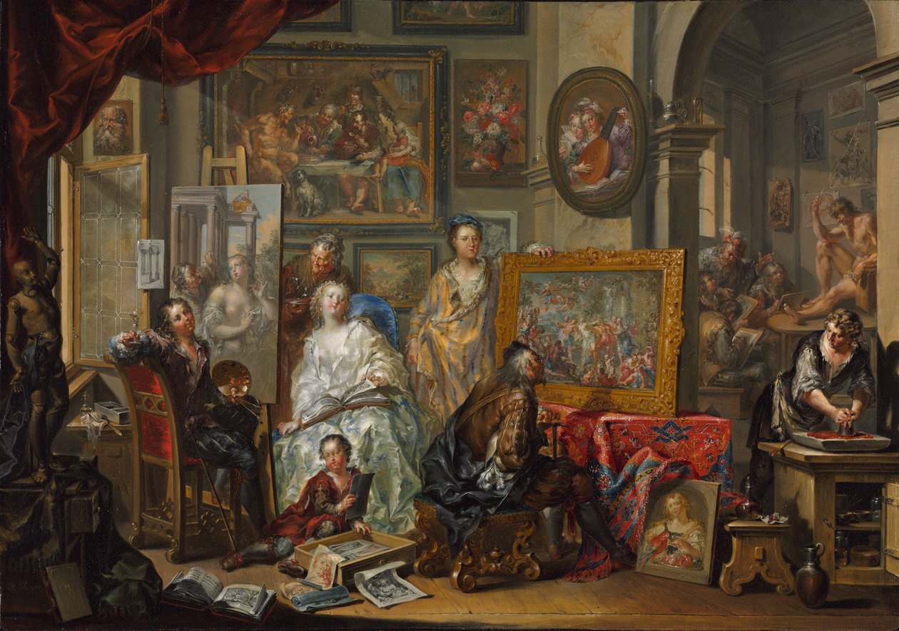 El taller del pintor de Johann Georg Platzer